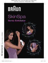Braun SkinSpa, Sonic Exfoliator, 901 Spa, Silk-épil 7 Manual de usuario