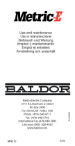 Baldor-Reliance Metric-E Motors El manual del propietario
