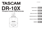 Tascam DR-10X Plug-On Linear PCM Digital Recorder Manual de usuario