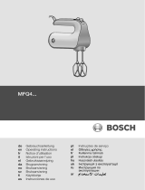 Bosch Hand-held mixer MFQ4020 450 W White, Black El manual del propietario