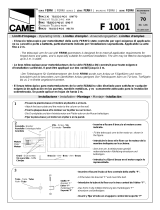 CAME F1001 El manual del propietario