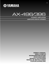 Yamaha AX-496/396 Manual de usuario