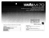 Yamaha M-70 El manual del propietario