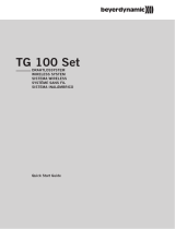 Beyerdynamic TG 100 Handheld Set Band 3 Manual de usuario