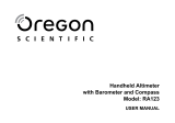 Oregon Scientific RA123 Manual de usuario