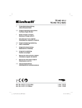 EINHELL TE-AG 18 Li Kit Manual de usuario