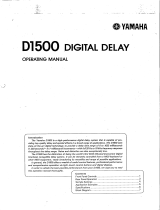 Yamaha D1500 El manual del propietario