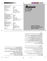 Ibanez CS9 El manual del propietario