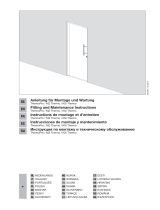 Hormann Porte d'entrée acier Inserts blanc trafic 90 x h.215 cm poussant gauche El manual del propietario