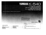 Yamaha K-540 El manual del propietario