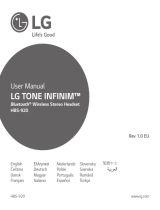 LG HBS-920-Silver Manual de usuario