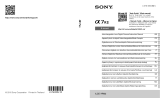Sony A7R II Manual de usuario
