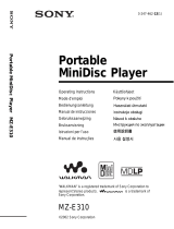 Sony MZ E310 Manual de usuario