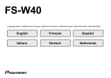 Pioneer FS-W40 Manual de usuario