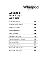 Whirlpool ADN 221 Manual de usuario