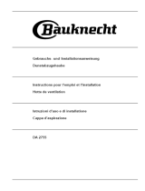 Bauknecht DA2755W Manual de usuario