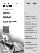 Panasonic SBAS500 Instrucciones de operación