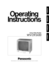 Panasonic WVCM1430 Instrucciones de operación