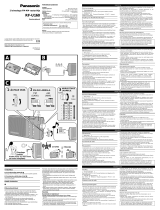 Panasonic RFU160 Instrucciones de operación