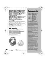 Panasonic RP-WF930 Manual de usuario