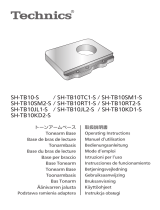 Panasonic SHTB10RT1 Instrucciones de operación
