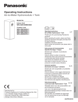 Panasonic WHADC0309H3E5 Instrucciones de operación