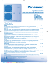 Panasonic WHMXF12D9E8 Instrucciones de operación