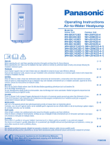 Panasonic WHSDC09C3E5 Instrucciones de operación