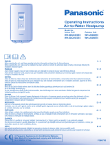 Panasonic WHSDC05E3E5 Instrucciones de operación