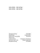 Aeg-Electrolux DD8765M/CH Manual de usuario