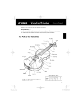 Yamaha Violin/Viola Manual de usuario