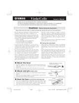 Yamaha VC7SG Manual de usuario