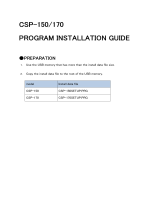 Yamaha CSP-170 Guía de instalación