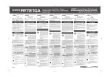 Yamaha Music Pedal FP7210A Manual de usuario