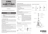 Yamaha HS740 Manual de usuario