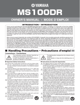 Yamaha MS100DR Manual de usuario