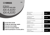Yamaha RX-A2070 Guía de inicio rápido