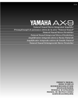 Yamaha AX-9 Manual de usuario