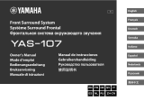 Yamaha YAS-107 Black Manual de usuario