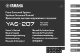 Yamaha YAS-207 - Soundbar El manual del propietario