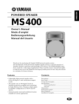 Yamaha MS400 El manual del propietario