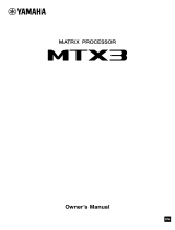 Yamaha MTX3 El manual del propietario