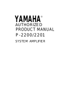Yamaha P-2201 Manual de usuario