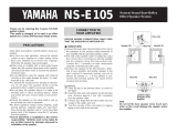 Yamaha NS-E105 Manual de usuario