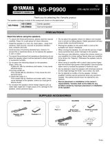 Yamaha NS-P9900 El manual del propietario