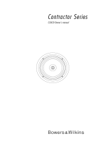 Bowers & Wilkins CCM20 Manual de usuario