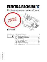 Elektra Beckum Air Compressor Power 260 Manual de usuario