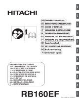 Hitachi Blower RB160EF Manual de usuario