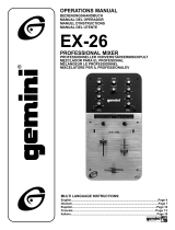 Gemini Musical Instrument EX-26 Manual de usuario