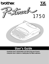 Brother P-touch 1750 Manual de usuario